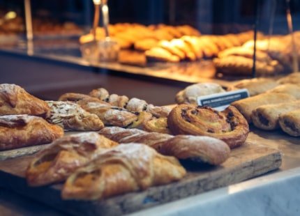 Pastries at a bakery